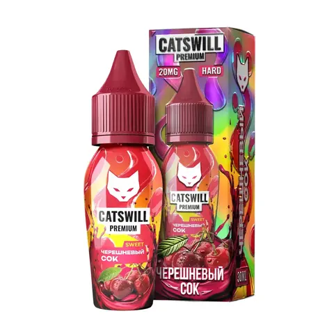 Жидкость CATSWILL PREMIUM SWEET Salt 2% 30 ml - ЧЕРЕШНЕВЫЙ СОК
