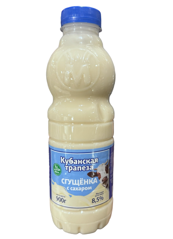 Молоко Сгущен.с Сахаром Кубанская Трапеза бут.8,5% 900гр