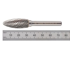 Бор-фреза твердосплавная H(FLH) 16,0x35x75x6мм HM H-Tools 116221HT