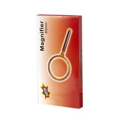 
          Лупа Alingar, 80 мм, 5-тикратное увеличение, пластиковый обод, пластиковый держатель, картонная упаковка