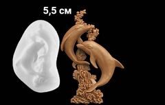 Силиконовый молд № 516 Дельфины