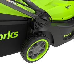 Газонокосилка Greenworks GD24X2LM411 2×24V (41 см) аккумуляторная, без АКБ и ЗУ