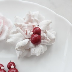 Подвеска Неваляшка, бордовая, 25*17 мм, S057