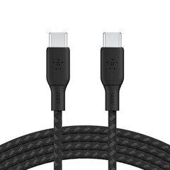 Кабель Belkin BoostCharge 100W USB-C to USB-C 2.0 плетеный Cable, 3м, черный