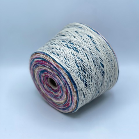 Бобинная пряжа, Calzeteria, 400м. 75% Меринос, 25% Полиамид,Мультиколор, 37583