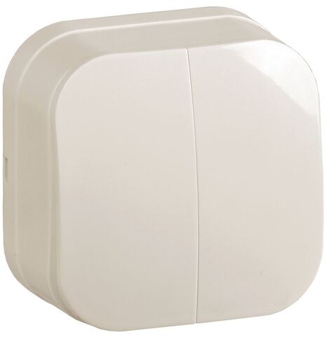 GLORY Выключ. 2-кл. о/у 10А ВС20-2-0-ХК крем. IEK