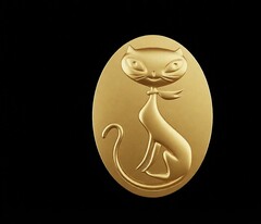 Силиконовый молд Камея КОШЕЧКА