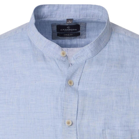 Рубашка мужская Casamoda 126130530-102 льняная голубая