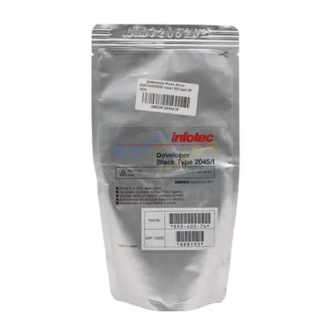 Девелопер OEM 89040074 type 26 для Ricoh Aficio 2035, Aficio 2045, Aficio 3035 (Чёрный, пакет 520 г)