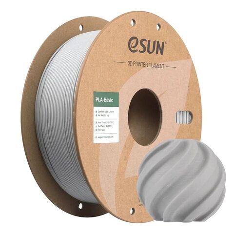 Пластик для 3D-печати eSUN PLA-Basic, 1.75 мм, 1 кг, цементно-серый, PLA-Basic175O-CH1P1