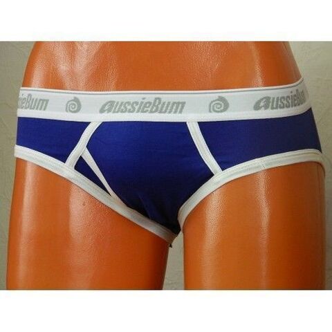 Мужские трусы брифы синие Aussiebum AB00105