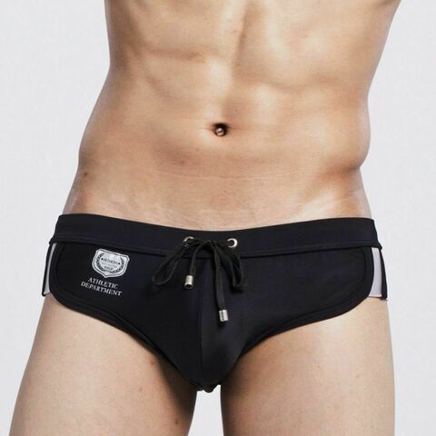 Мужские плавки черные Seobean Black Athletic Brief Boxer