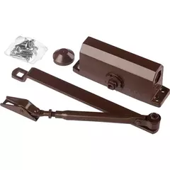 ЗУБР до 40 кг, цвет коричневый, дверной доводчик, Профессионал (37912-50)