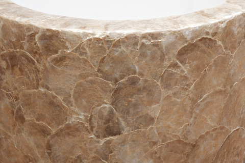 Кашпо для цветов напольное 38x91см Garda Decor перламутровое