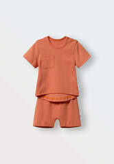 Комплект шорты и футболка (лососевый)