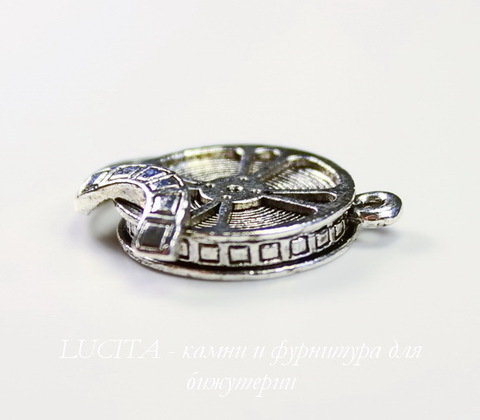 Подвеска Quest Beads "Кинопленка" (цвет-античное серебро) 21х18 мм