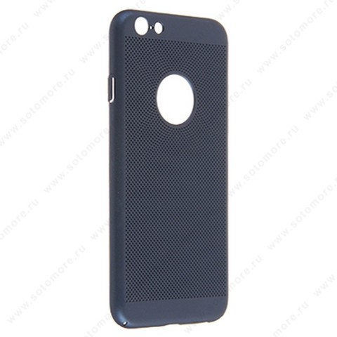 Накладка пластиковая перфорированная для Apple iPhone 6s/ 6 синий