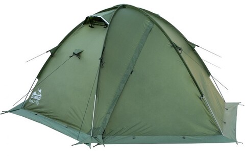 Картинка палатка туристическая Tramp TRT-27 зеленый - 1