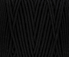 Black cotton cord 3 mm