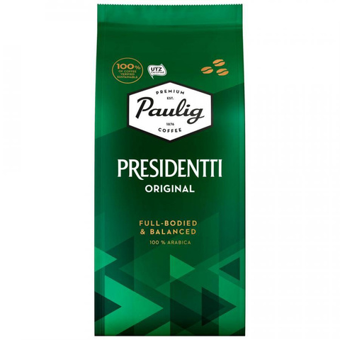 купить Кофе в зернах Paulig Presidentti Original, 250 г  (Паулиг)