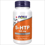 5-Гидрокситриптофан, 5-HTP 100 mg, Now Foods, 60 капсул 1