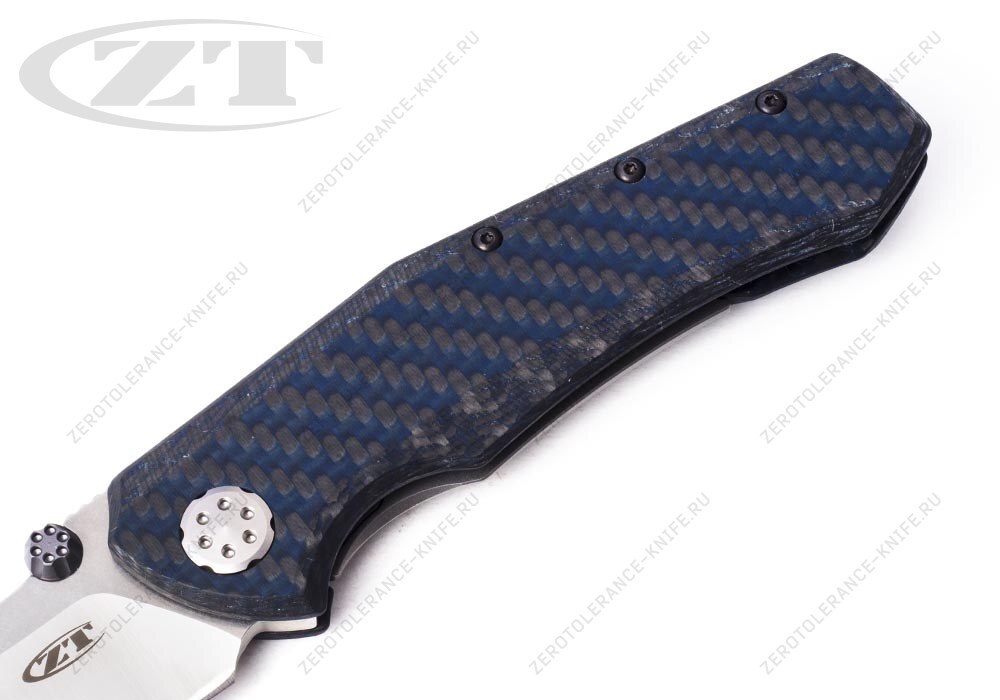 Нож Zero Tolerance 0850 Blue CF First 1 - фотография 