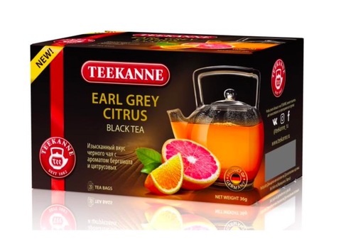 Чай Teekane "Бергамот и цитрус" в пакетиках 20 шт.
