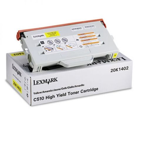 Тонер-картридж для принтеров Lexmark C510 желтый (yellow). Ресурс 6600 стр (20K1402)