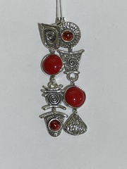 Маори (серьги из серебра)