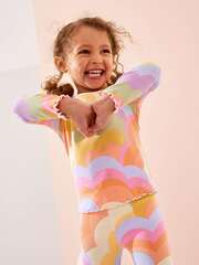 Лонгслив для девочки Next 168-470, Персиковый