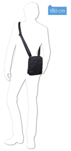 Сумка Piquadro Brief CA3084BR/N, чёрный, кожа натуральная/ткань