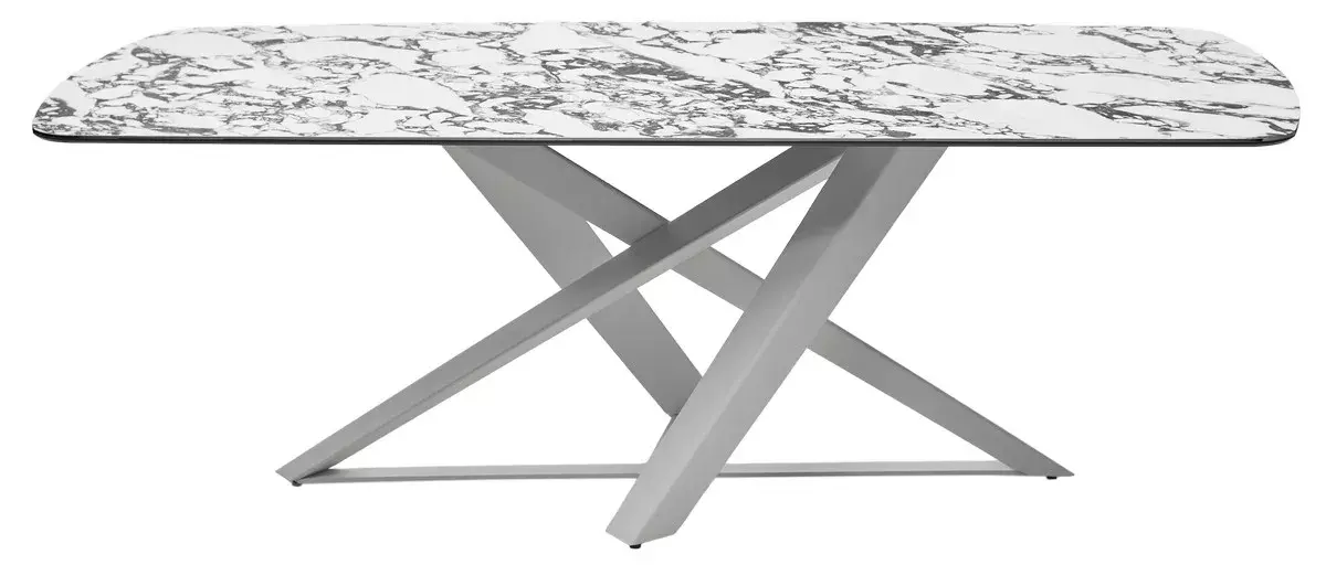 Стол VICENZA 220 BULGARI WHITE, керамика / белый, DISAUR
