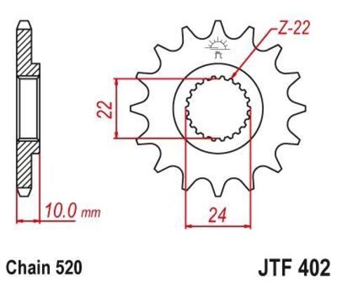 Звезда ведущая JTF402 14