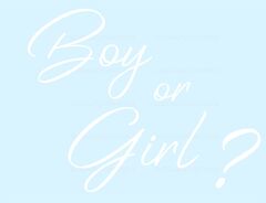 Наклейка, Boy or Girl, на шар 12