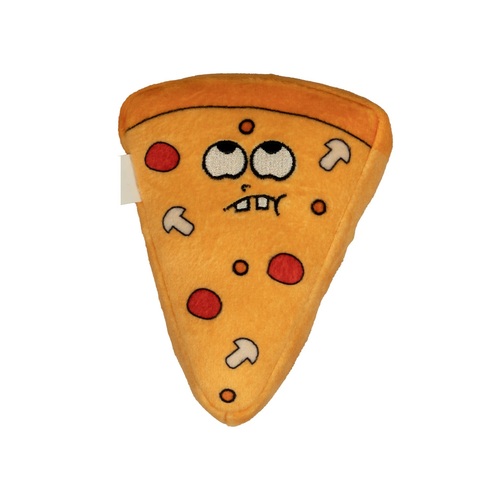 Игрушка для собак "Кусочек пиццы с пищалкой", 11см