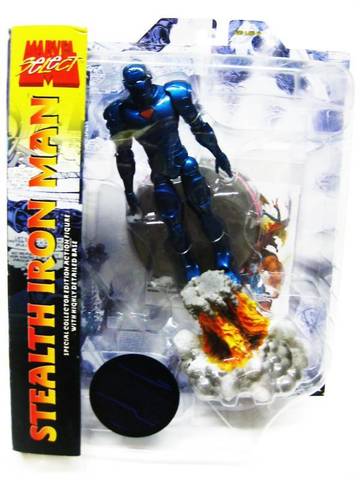 Марвел Селект фигурка Железный Человек Голубая броня — Marvel Select Stealth Iron Man Exclusive Blue Armor Suit