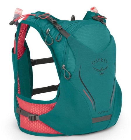 Картинка рюкзак беговой Osprey Dyna 6 Reef Teal - 1