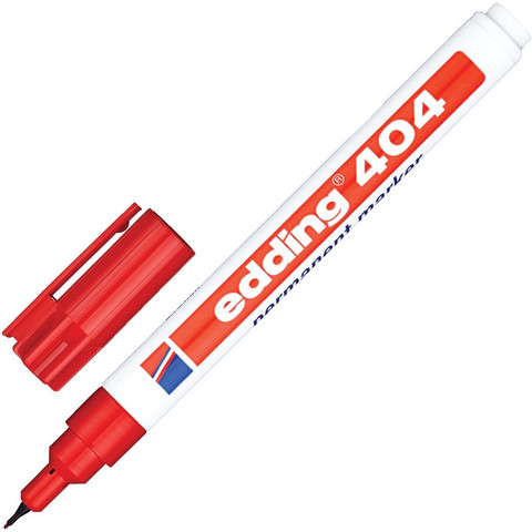 Маркер перманентный Edding E-404/2 красный (толщина линии 0.75 мм)