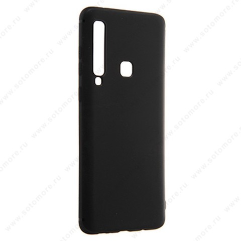Накладка силиконовая Soft Touch ультра-тонкая для Samsung Galaxy A9 A920 2018 черный