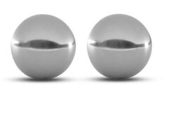 Серебристые вагинальные шарики Gleam Stainless Steel Kegel Balls - 