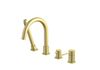 Aquatek AQ1348BG AQ1348BG ЕВРОПА смеситель на борт ванны на 4 отв., шлиф. золото