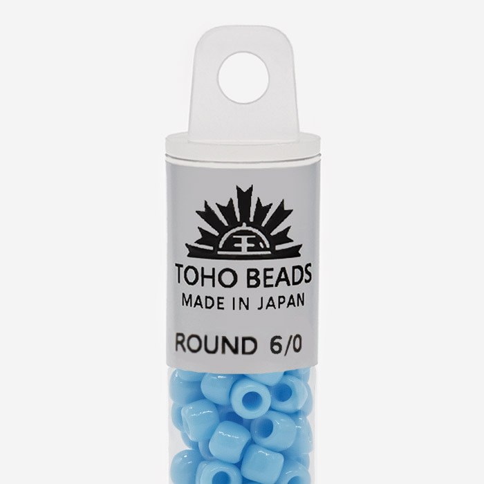 Японский бисер TOHO Round 6/0 (№43), непрозрачный глянцевый