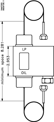 Реле дифференциального давления MP54 Danfoss 060B016891