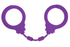 Фиолетовые силиконовые наручники Suppression - 