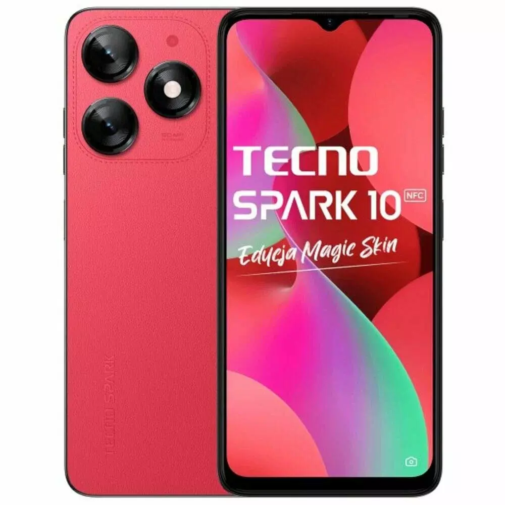 Смартфон TECNO Spark 10 (KI5Q) 8/128GB Magic Skin Red Гарантия низких цен!  Большой ассортимент смартфонов, асксессуаров, детских игрушек, автотехники.  Скидки. Акции. Самовывоз. Доставка. Trade-in