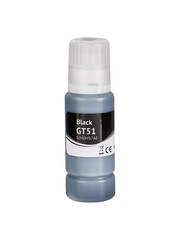 Чернила Sakura M0H57AE (№GT51 Black) для HP Ink Tank 115, 310, 315, 318, 319; Ink Tank Wireless 410, 415, 416, 418, 419; DeskJet GT 5810, 5820, 5812, 5822, пигментный тип чернил, черный, 90 мл., 5000 к.