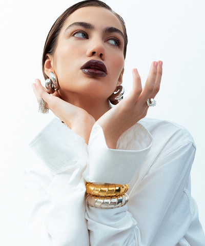 Серьги Big Buds Silver