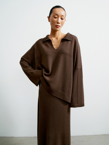 Джемпер ANDREA, шоколадный