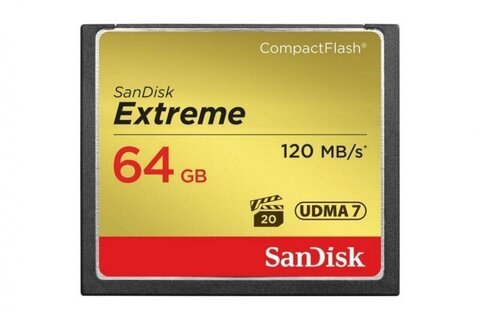 Карта памяти SanDisk 64GB Extreme CompactFlash 120MB/s