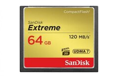 Карта памяти SanDisk 64GB Extreme CompactFlash 120MB/s